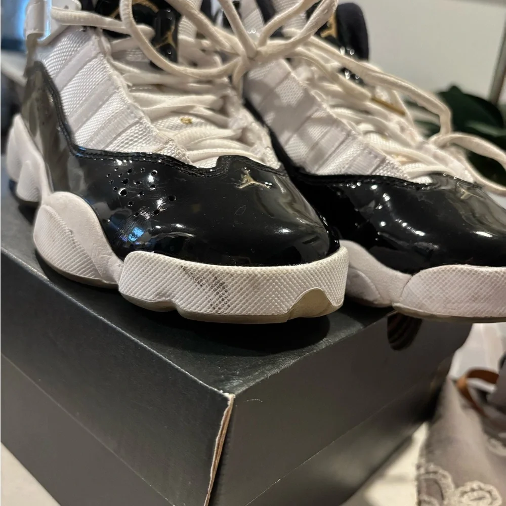 Jordan Retro Black and White Sneakers - Picture 9 of 11